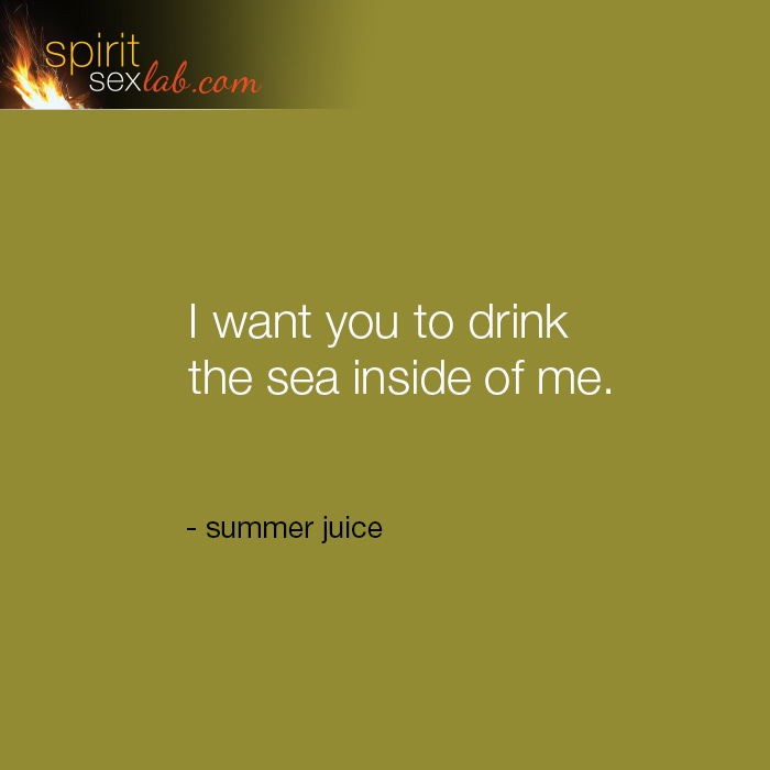 drink the sea inside
